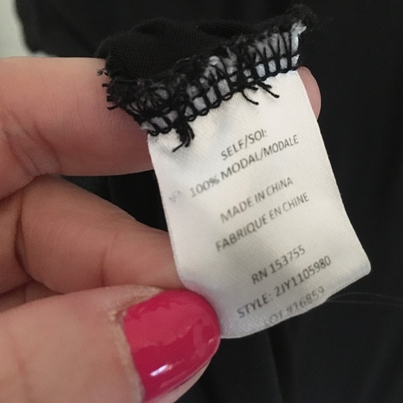 Revolve x Haute HIPPIE Women’s Graphic tee “I’M WITH HAUTE” BLACK 100% Modal S - Picture 7 of 9